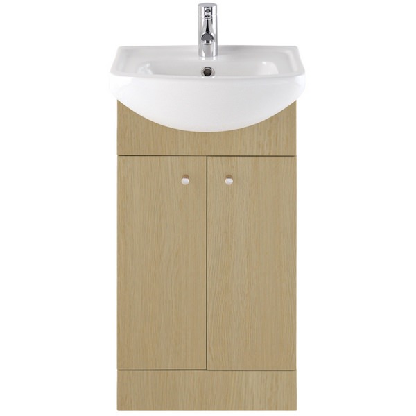 Majestic Light Oak Vanity Unit 450mm