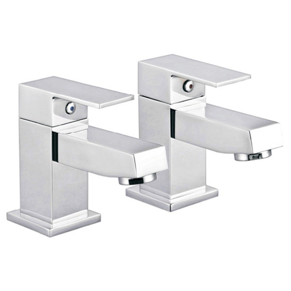 Cube Deck Mounted Basin Taps