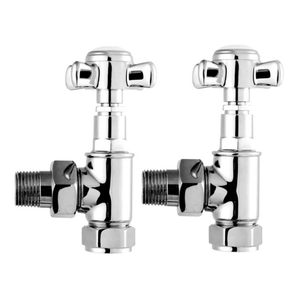 XHead 15mm Angled Towel Warmer Valves