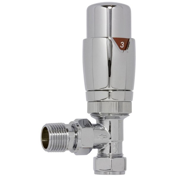 Thermostatic And Plain Angled Towel Warmer Valves