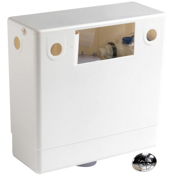 Pura Concealed Pneumatic Cistern With Dual Flush Air Button