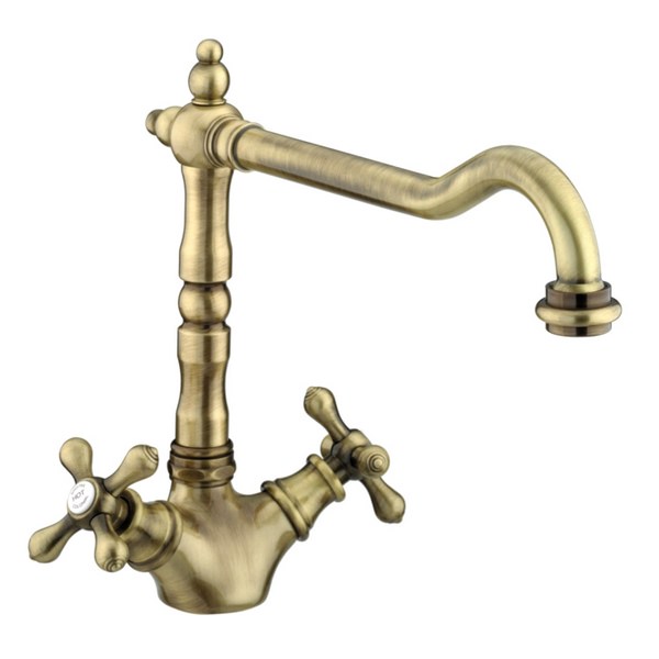 Bristan Colonial EasyFit Kitchen Sink Mixer Tap Antique Bronze