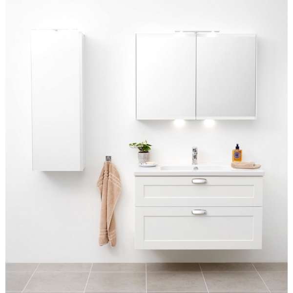 Alternate image of Miller London 80 White Two Drawer Wall Hung Vanity Unit