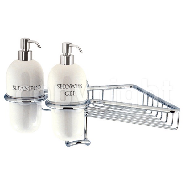Crosswater Wire Basket Single With Dispensers Chrome