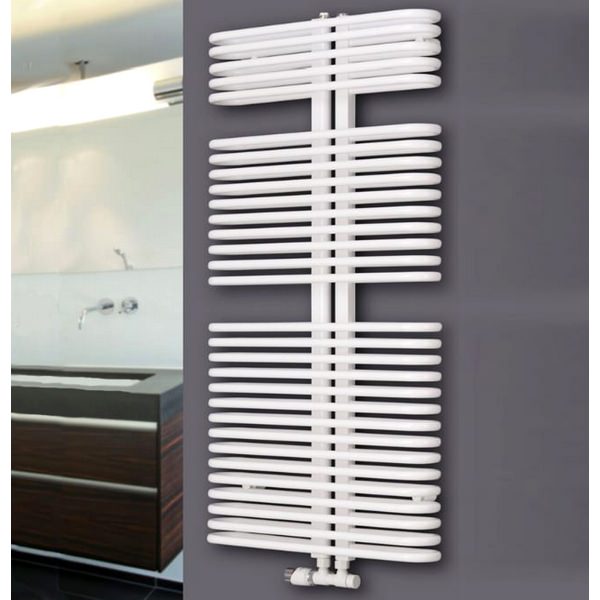 Eucotherm Helios Round Tube Designer Towel Radiator 600 x 1176mm