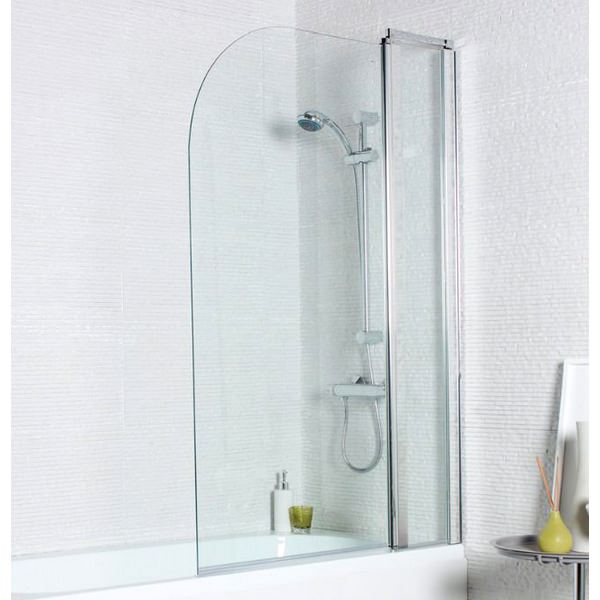 Kartell Koncept 1000 x 1400mm Straight Bath Screen With Extension Panel