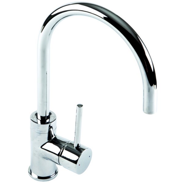 1810 Company Courbe Curved Spout Kitchen Sink Mixer Tap Chrome