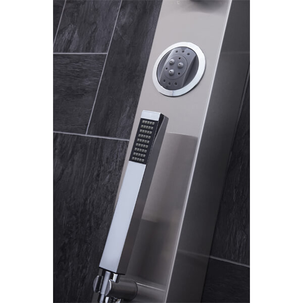 Alternate image of Frontline Emme Thermostatic Shower Panel With Built-In Massage Jets